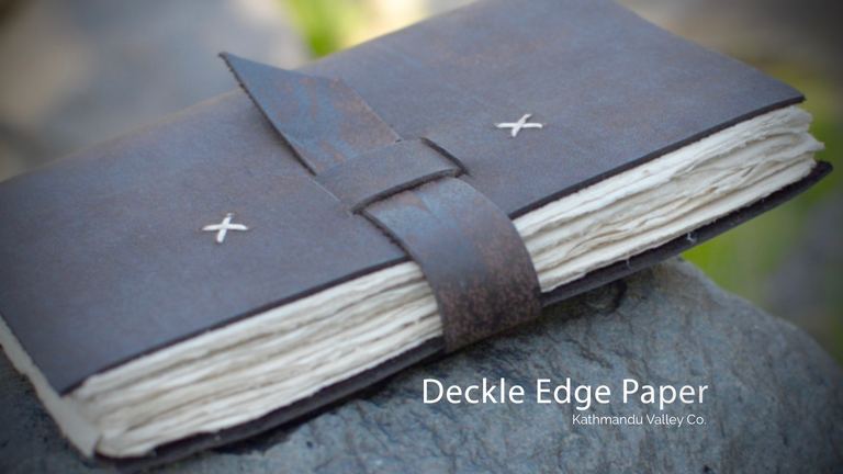 Deckle Edge Paper - Nepali Traveler Journal - Kathmandu Valley Co.