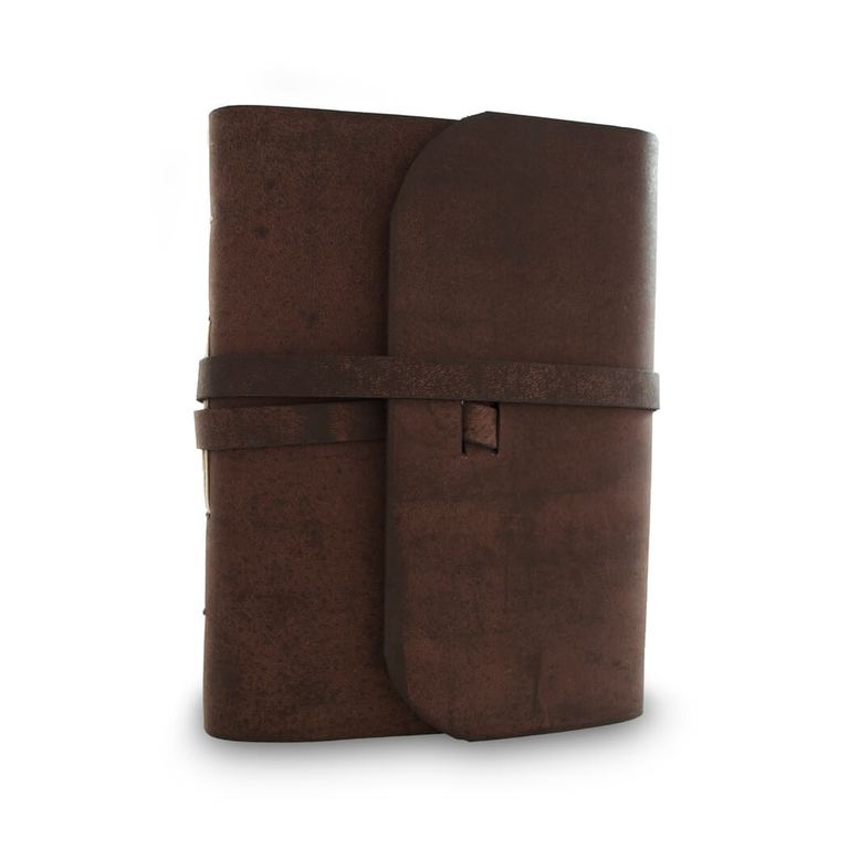 Everest Explorer Rustic Leather Journal with Handmade Lokta Paper
