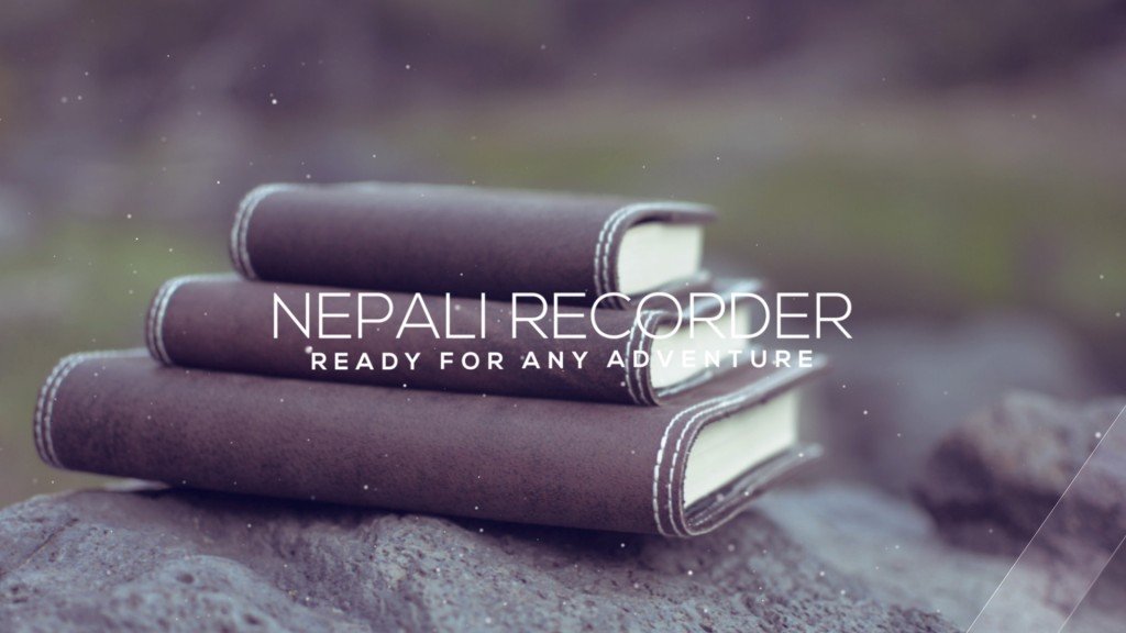 Nepali Recorder Rustic Leather Journal