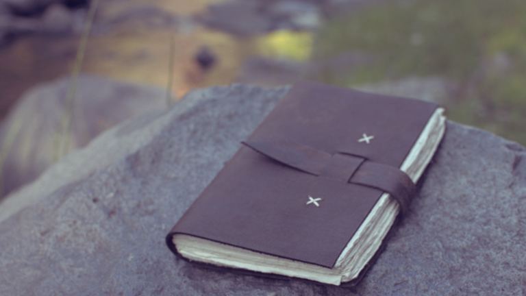Nepali Traveler Rustic Leather Journal