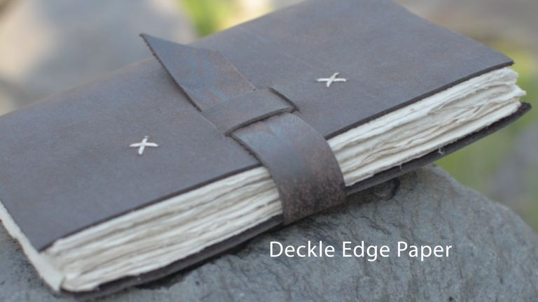 Nepali Traveler Rustic Journal - Deckle Edge Paper