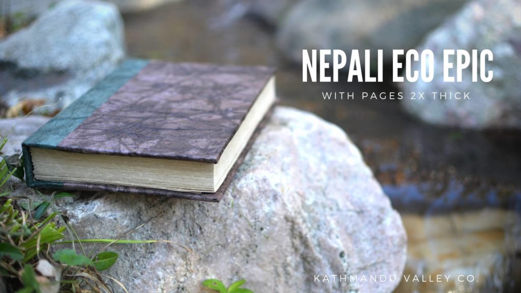 Nepali Eco Epic Vegetable Dyed Walnut with extra thick pages