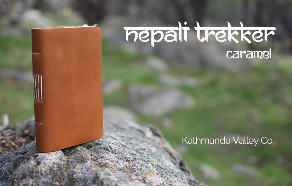 Nepali Trekker Rustic Leather Journal - Caramel