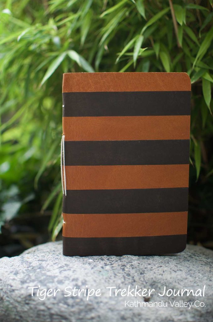 Nepali Trekker Tiger Stripe Vintage Rustic Handmade Journal