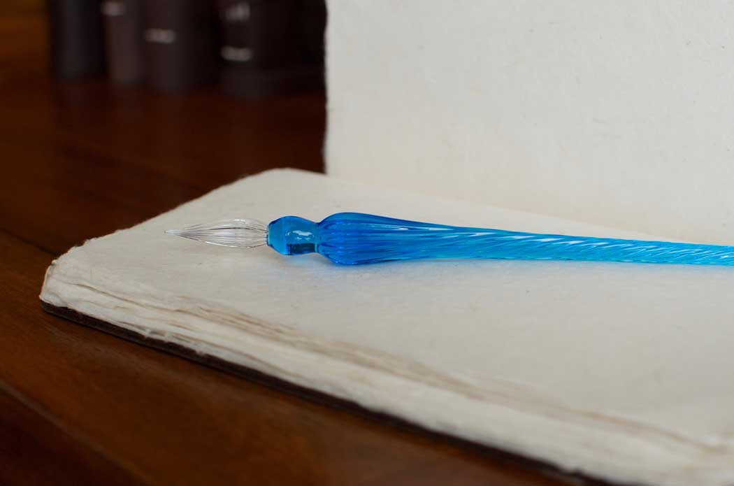 Glass Dip Pen on Specialty Paper