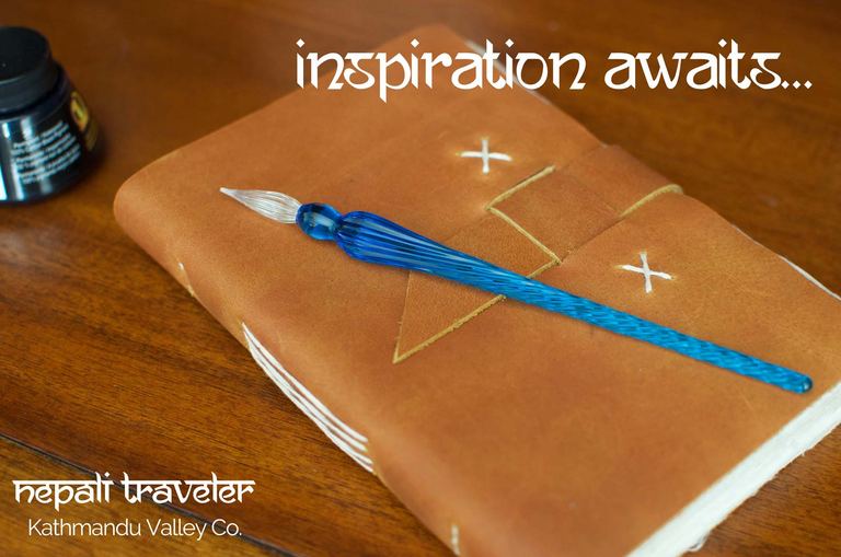 Writing Inspiration - Nepali Traveler Rustic Leather Journal