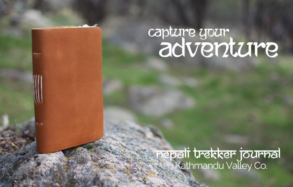 Nepali Trekker Vintage Leather Journal - Kathmandu Valley Co. Made in the Himalayas of Nepal.