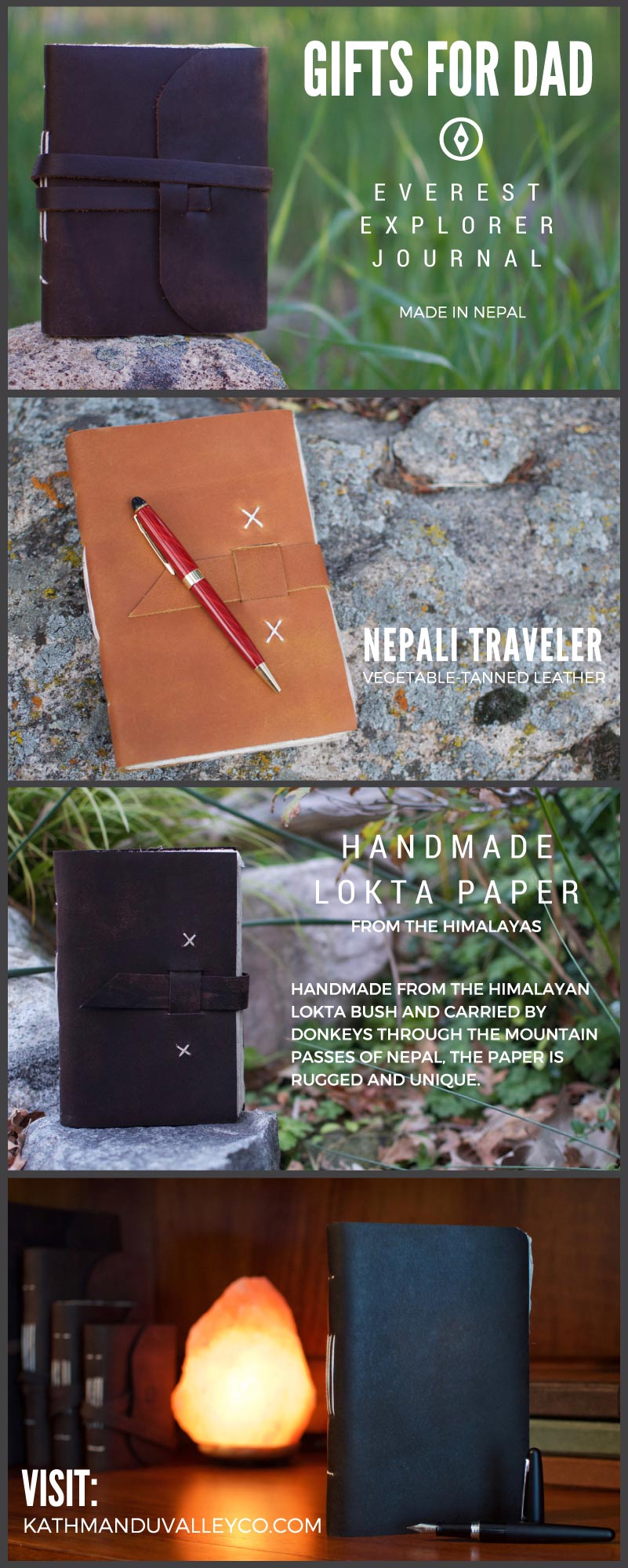 Vintage Leather Journals Gift Ideas - Kathmandu Valley Co.