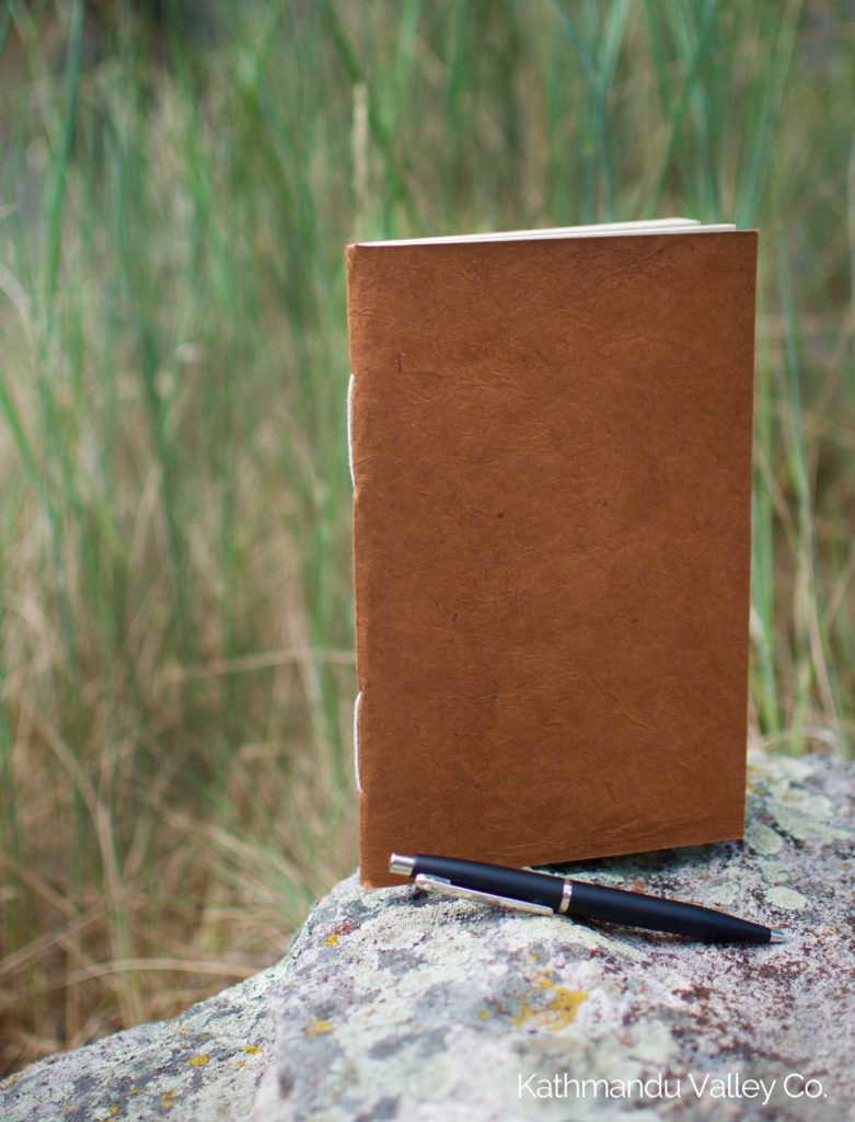 Nepali Companion Lokta Paper Notebook - Medium Terra Cotta - Handmade in Nepal