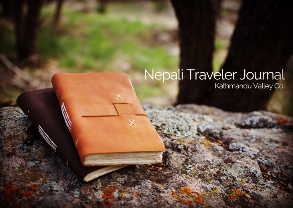 Nepali Traveler Leather Journal Made in Nepal KMVCO