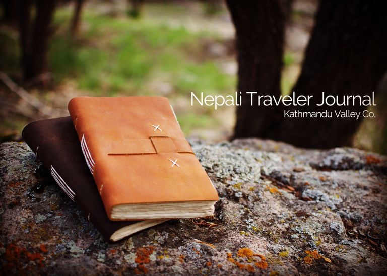 Nepali Traveler Leather Journal Made in Nepal KMVCO