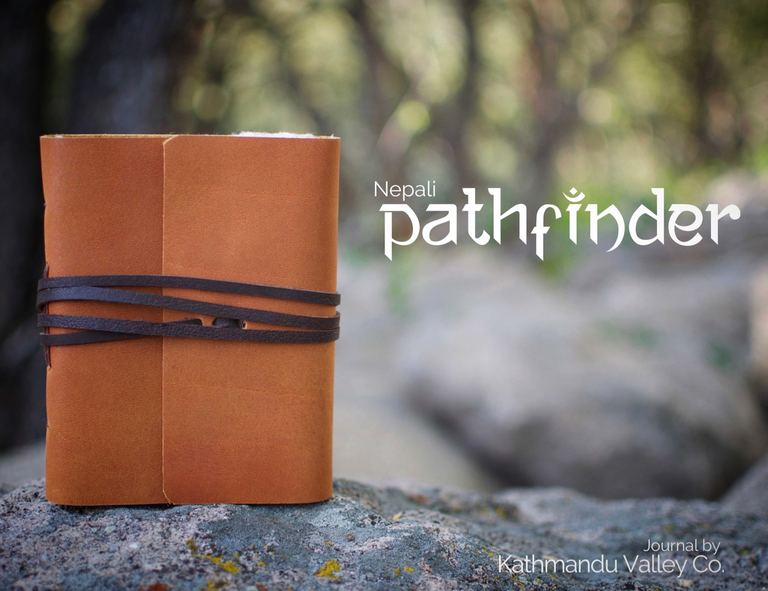 Nepali Pathfinder Rustic Leather Journal - Kathmandu Valley Co.