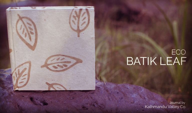 Eco Batik Leaf Journal by Kathmandu Valley Co.