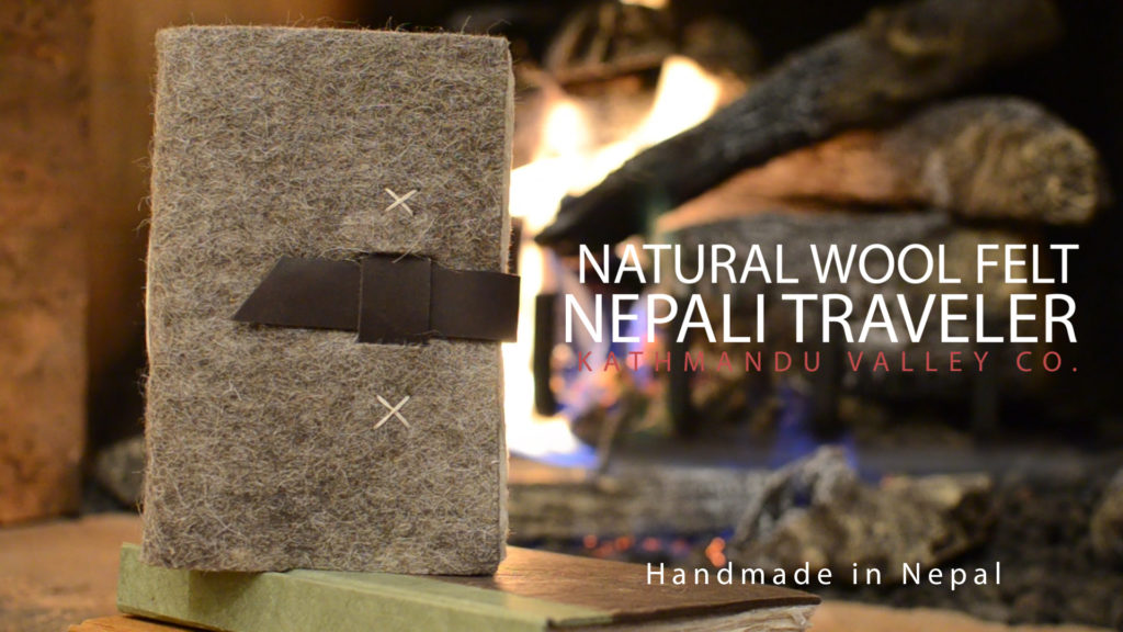 Nepali Traveler Wool Felt Journal