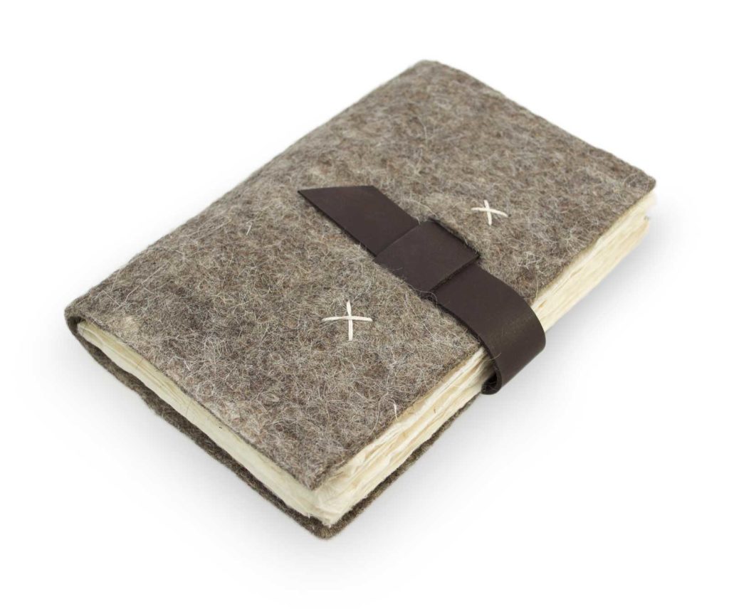 Nepali Traveler Natural Wool Journal by Kathmandu Valley Co.