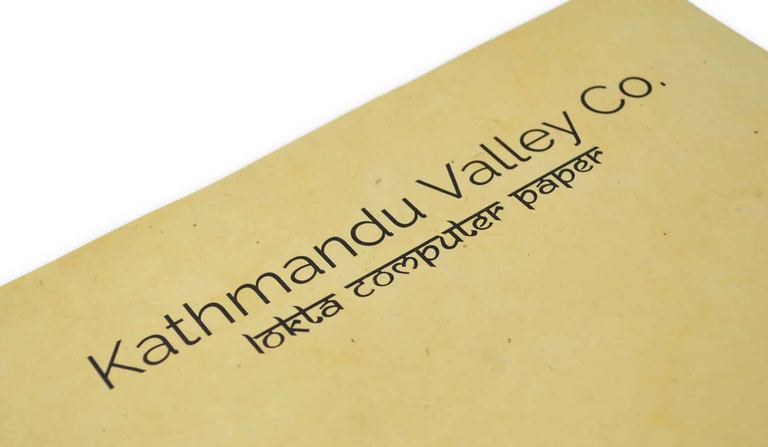 Kathmandu Valley Co. Lokta Paper Saffron