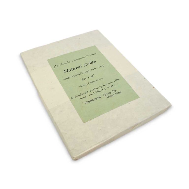 Sarne Leaf Vegetable-dyed Handmade Lokta Printer Paper