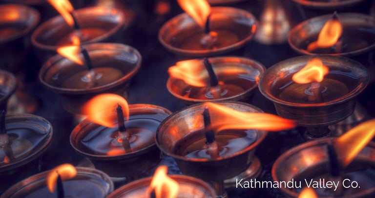 Nepal Butter Candles in Kathmandu