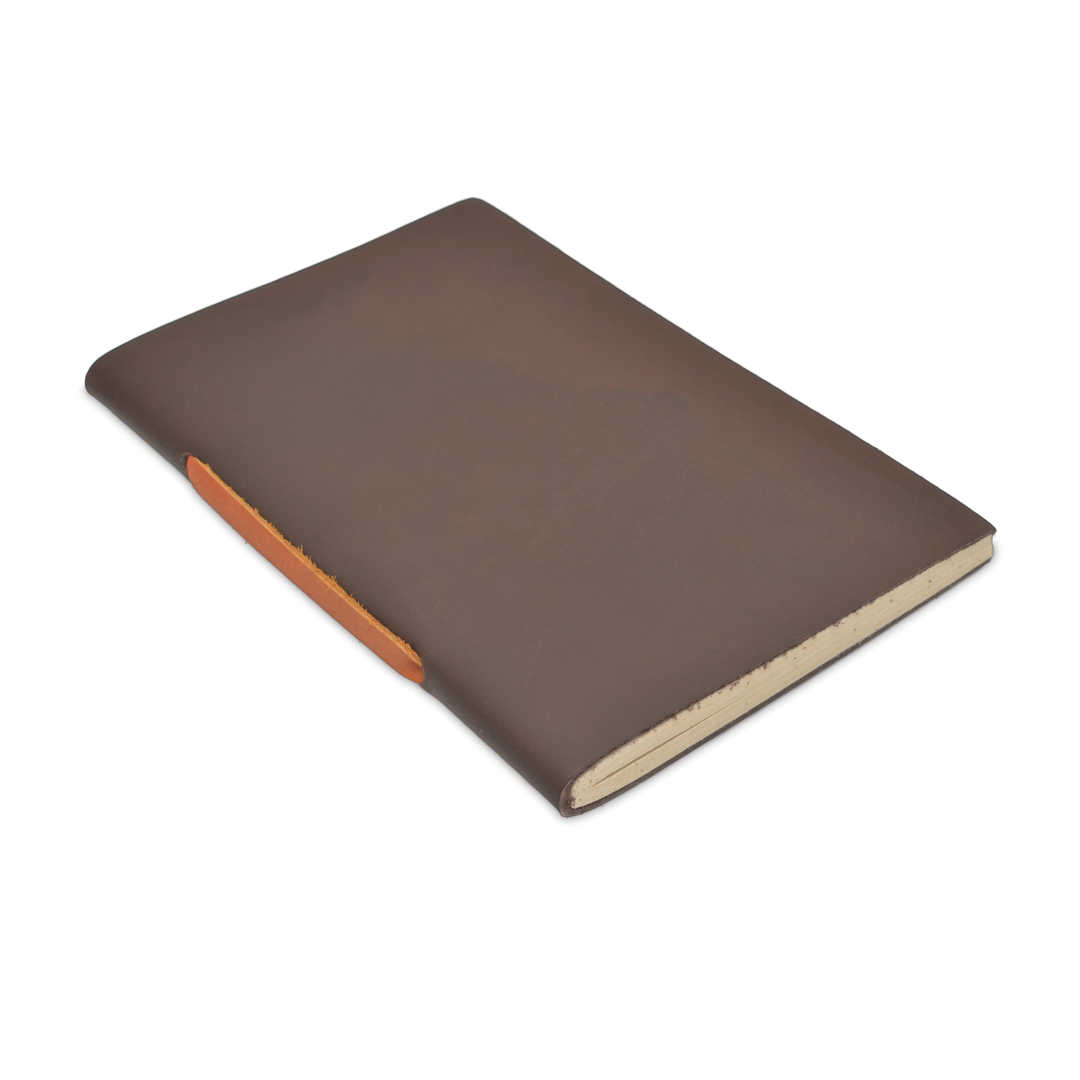 Nepali Field Book Vintage Leather Notebook Walnut Medium