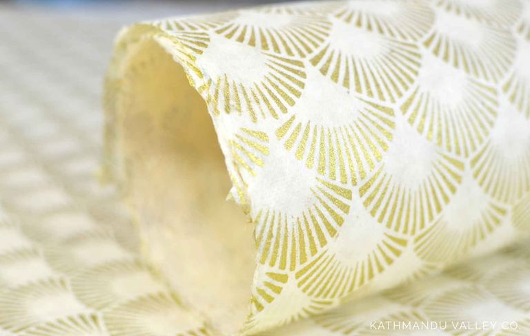 Fantastic Fan Natural Lokta Wrapping Paper - Kathmandu Valley Co.