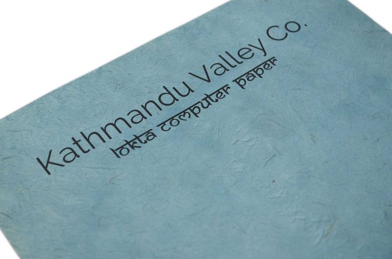 Indigo Lokta Computer Printer Paper by Kathmandu Valley Co.