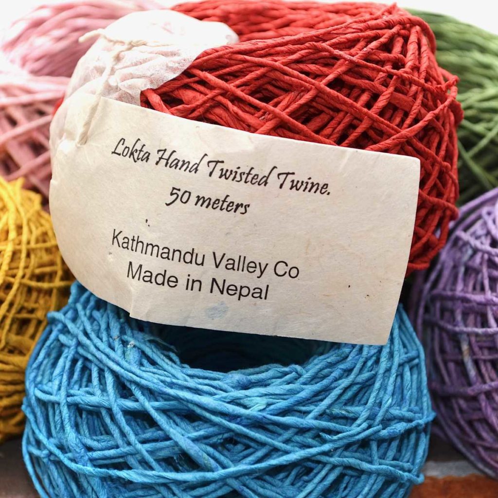 Lokta Paper Twine from handmade Lokta Paper