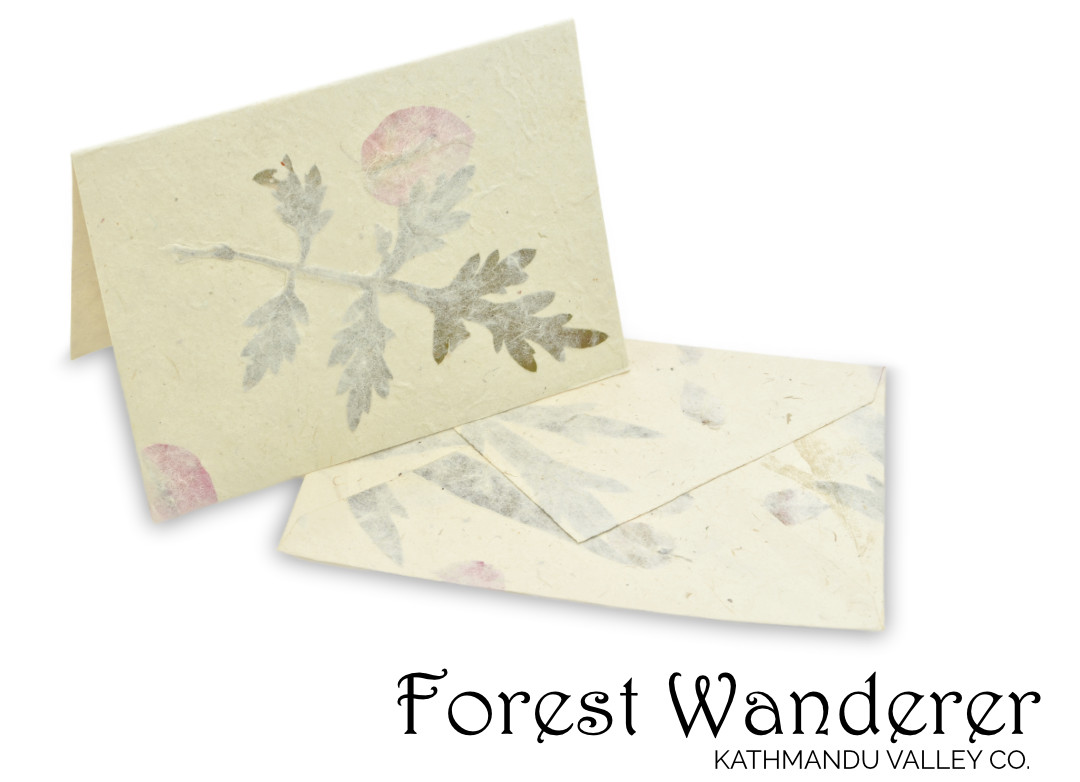 Handmade Forest Wanderer Lokta Paper Cards