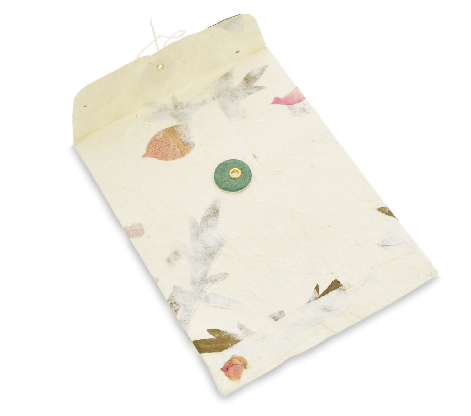 Handmade Lokta Paper Envelopes for gifts with button string tie closure
