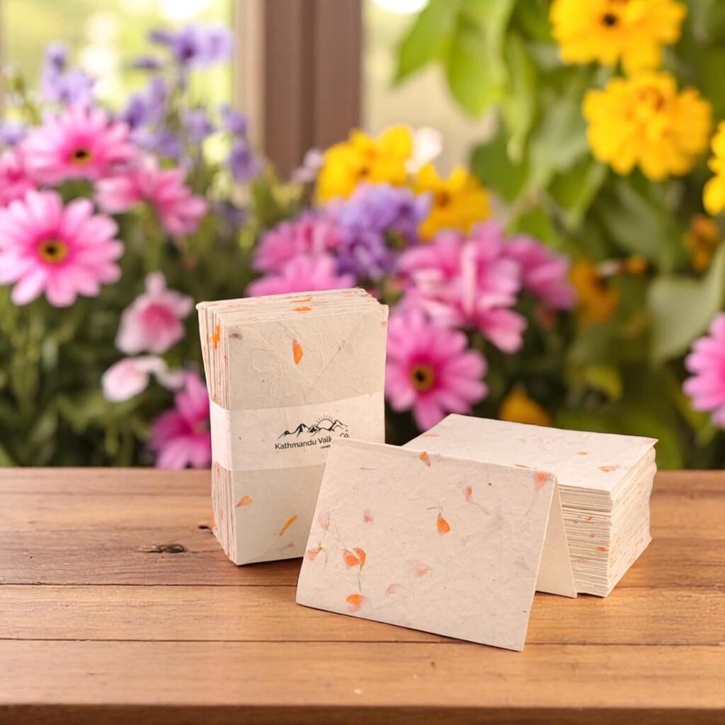 4x6 50 Set Handmade Cherish Cards and envelopes Marigold