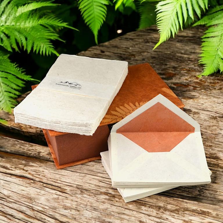 Stationery Box Rustic Fern