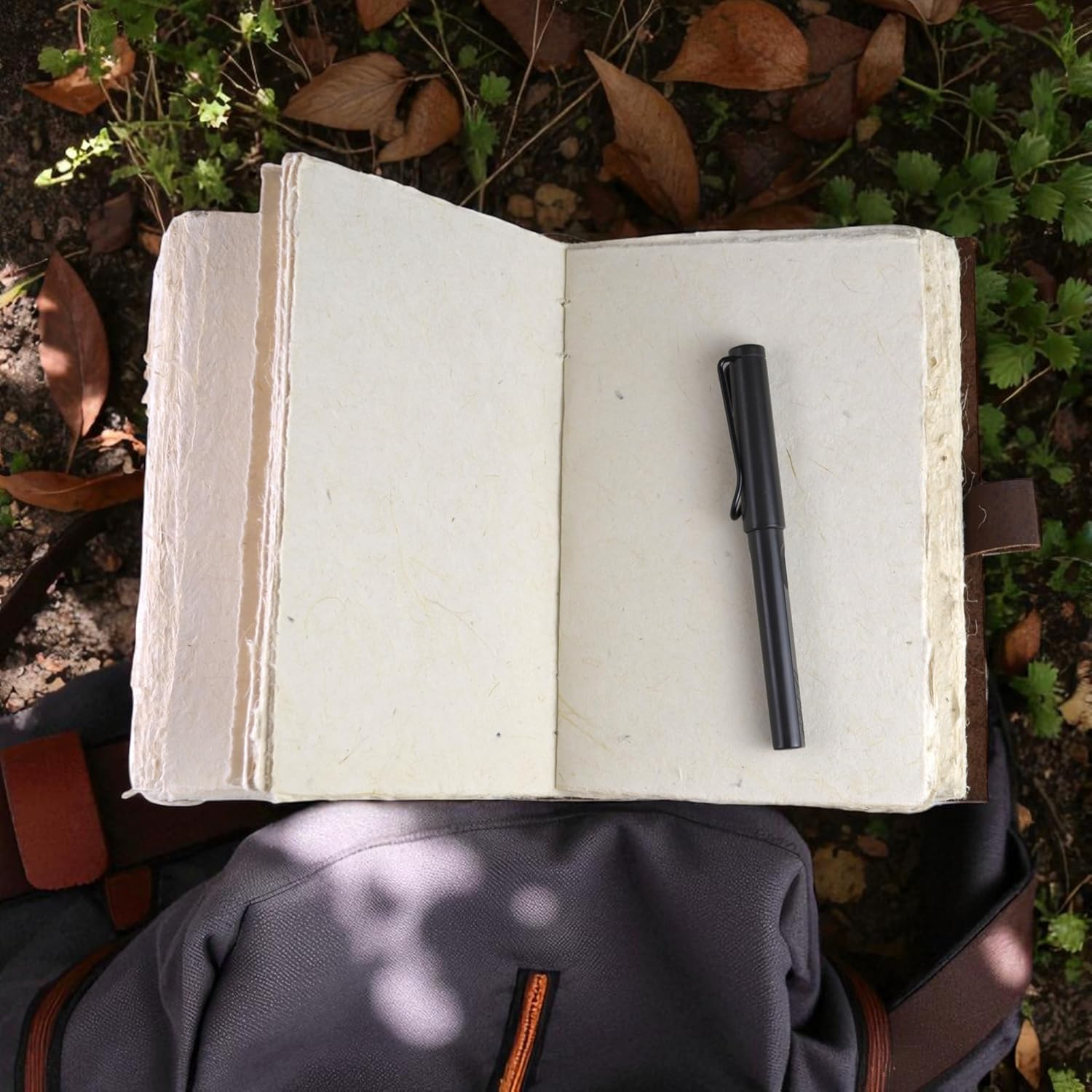 Nepali Travler Deluxe Vintage Handmade Journal Open