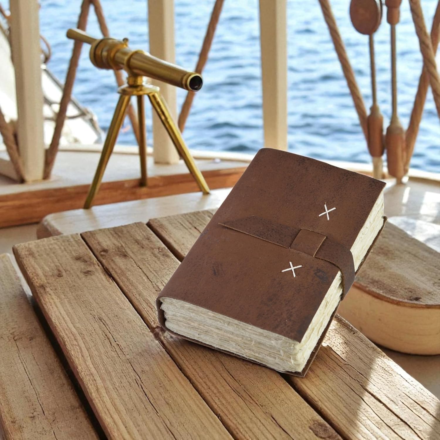 Nepali Travler Deluxe Vintage Handmade Journal on Ship
