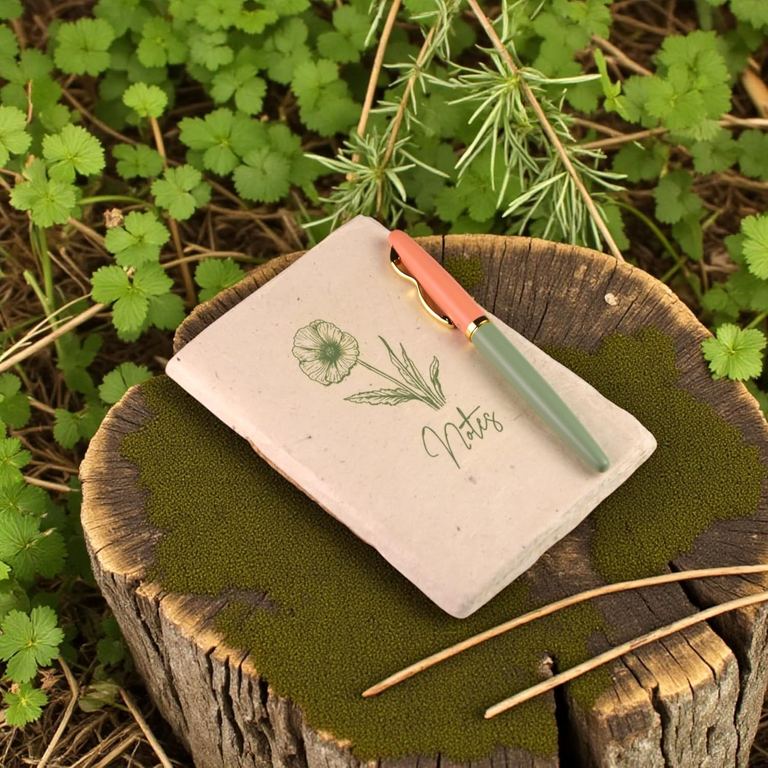 Natural Pocket Notebook made with Handmade Lokta Paper