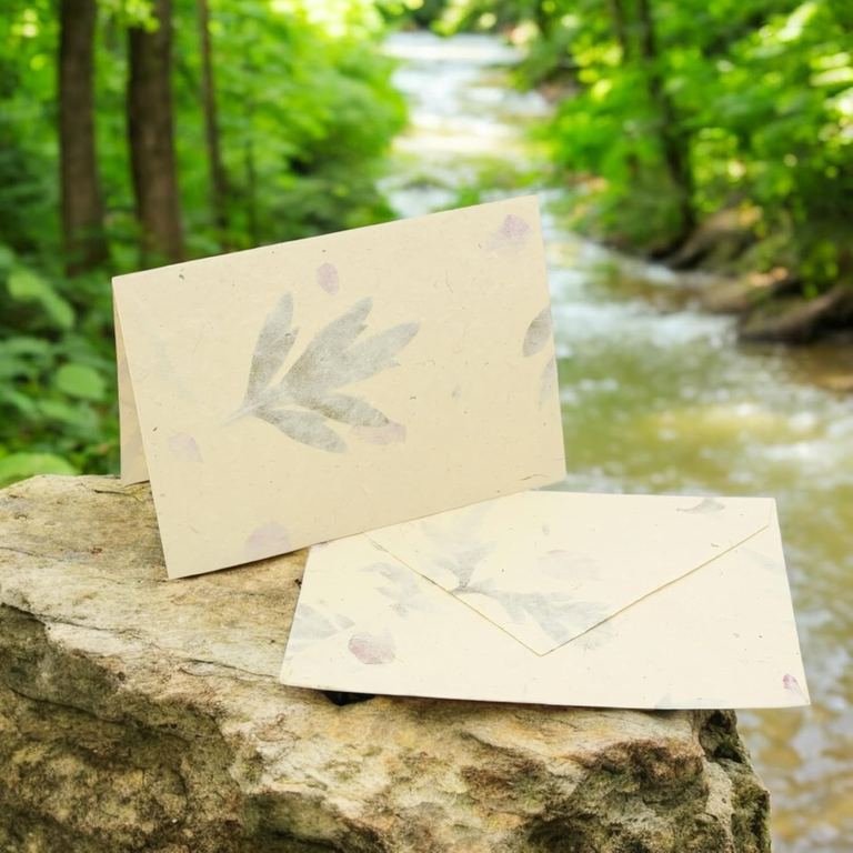 Forest Wanderer hadnmade Lokta Paper Cherish Cards