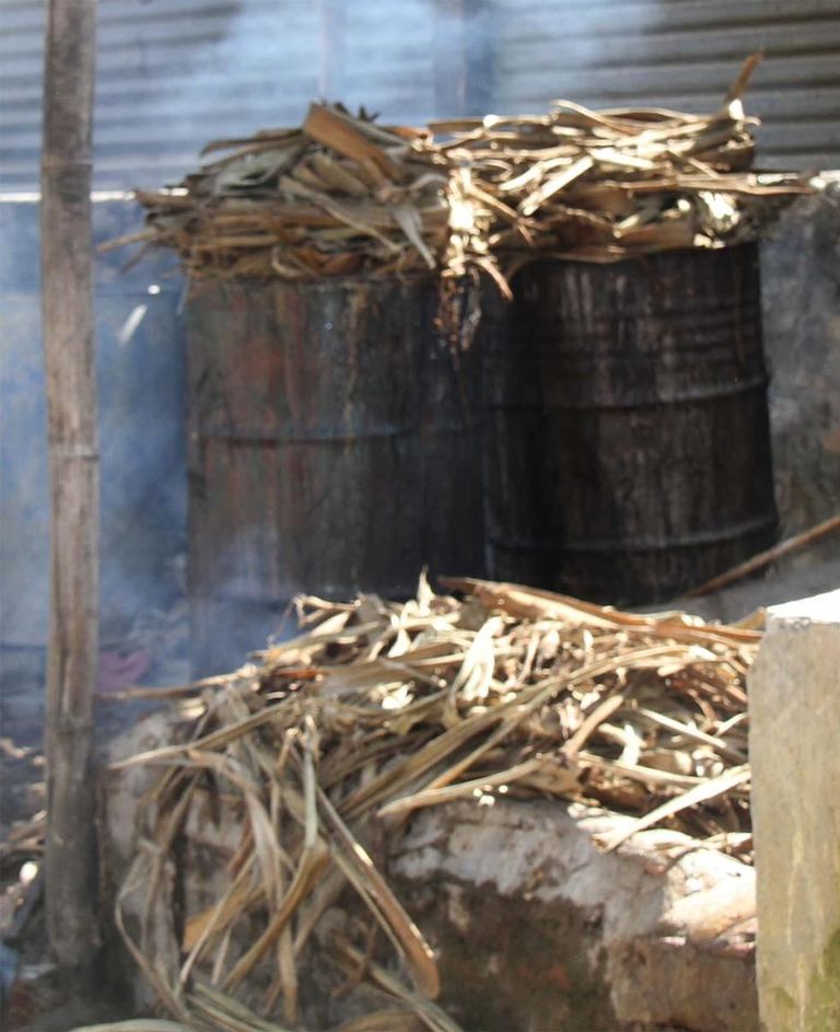 Cooked in barrels